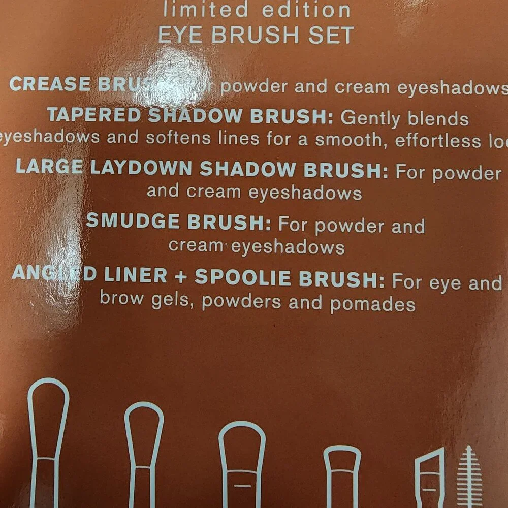 NWT Sonia Kashuk Limited Edition Eye Makeup Brush Set - 5pc